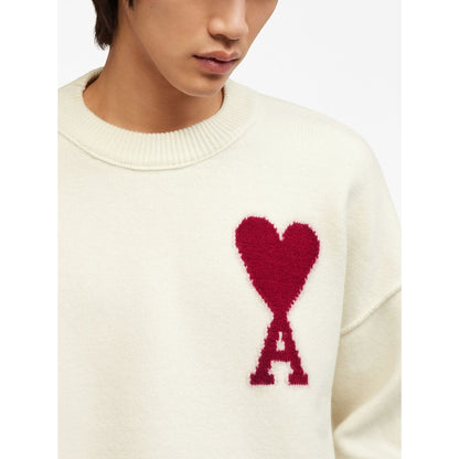 Ami Paris Wool Sweater - White