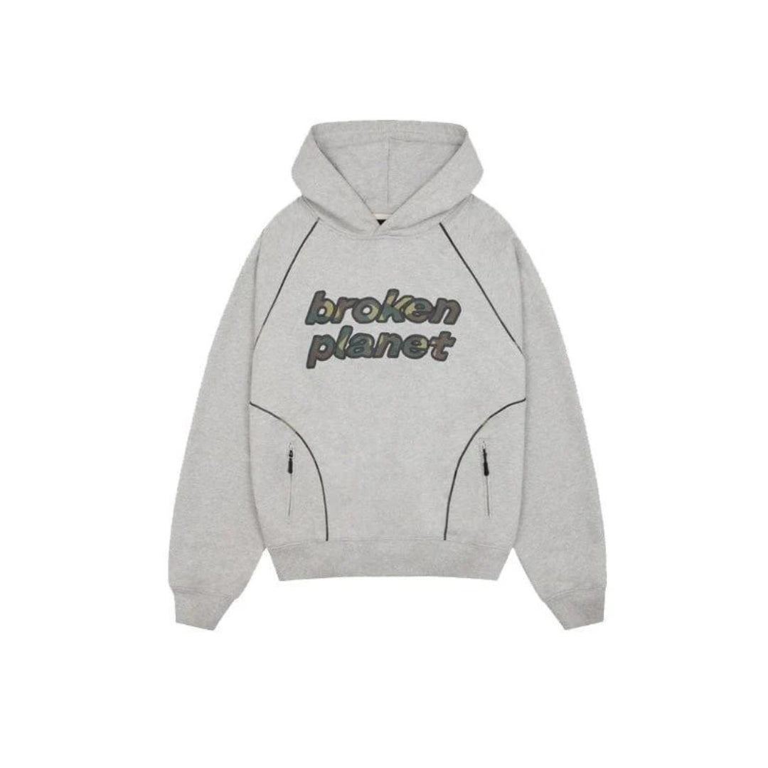 Broken Planet Market Performance Hoodie - Grey