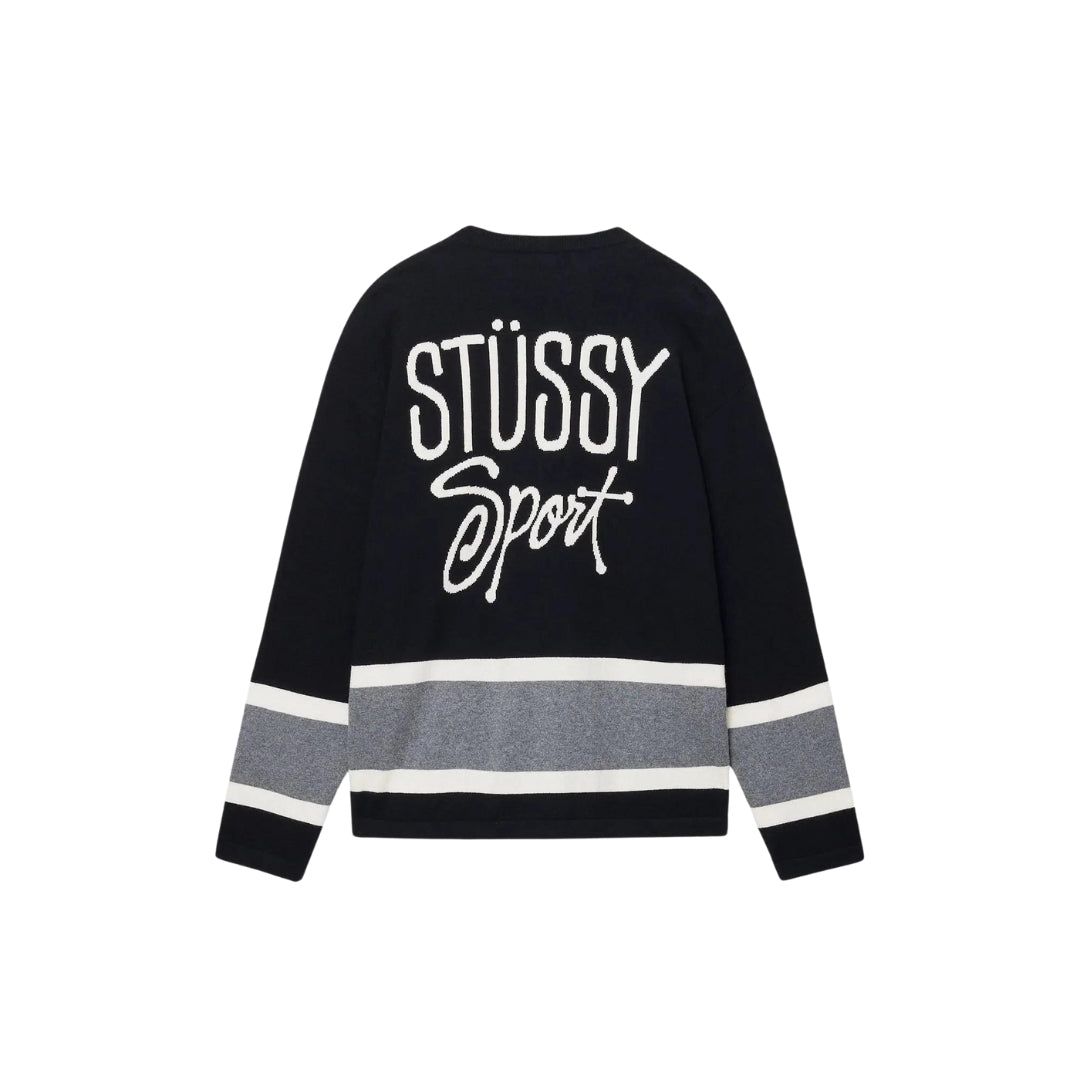 Stussy Hockey Knitted Sweater - Navy