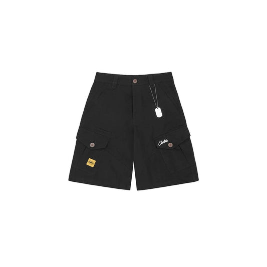 Corteiz Storm Cargo Shorts - Black