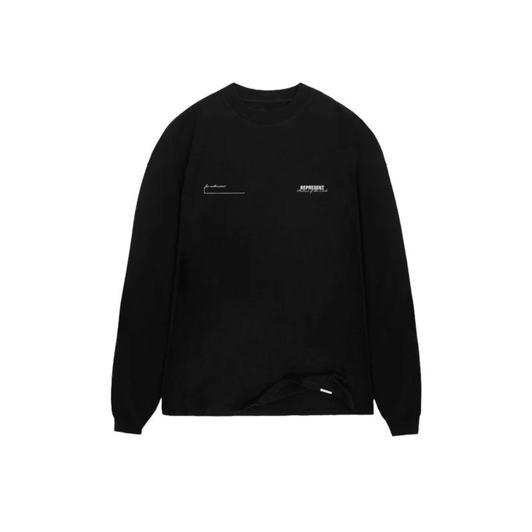 Represent Patron of the Club Long-Sleeve Tee - Black