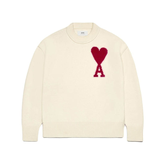 Ami Paris Wool Sweater - White