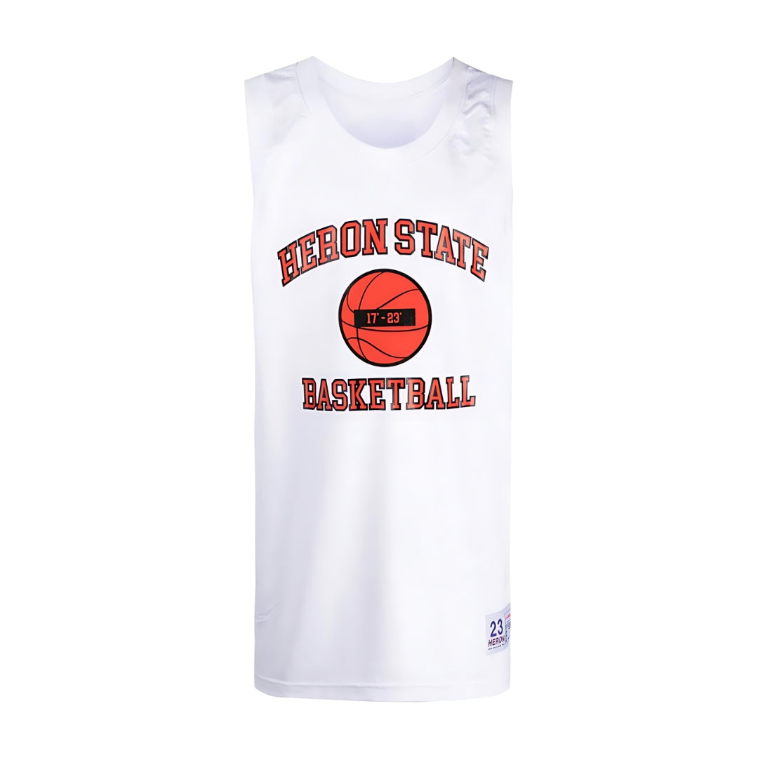 Heron Preston 23 State Basketball Tank Top - White