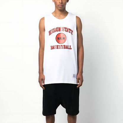 Heron Preston 23 State Basketball Tank Top - White