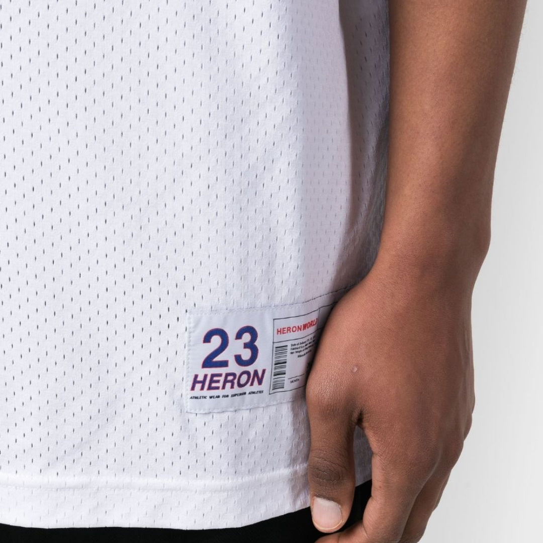 Heron Preston 23 State Basketball Tank Top - White