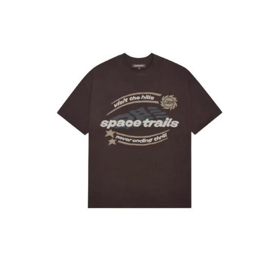 Broken Planet Market Space Trails Tee - Mocha Brown