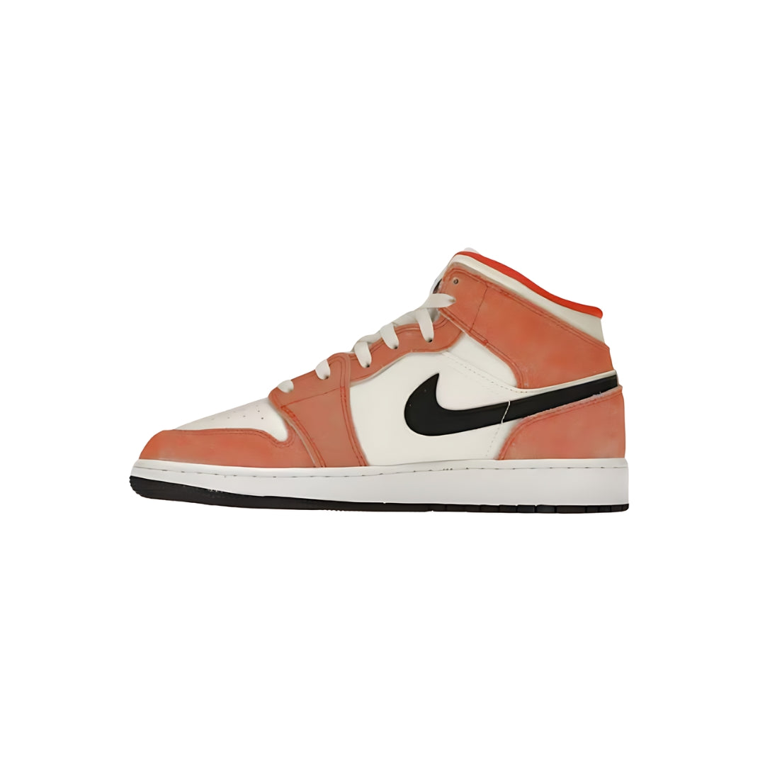 Nike Air Jordan 1 Mid SE - Orange Suede (GS)