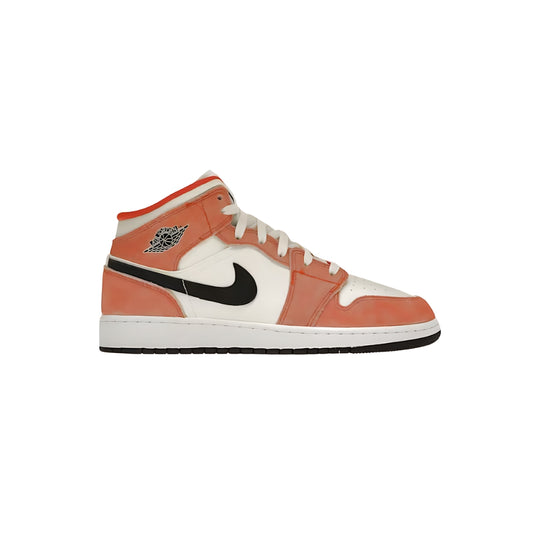 Nike Air Jordan 1 Mid SE - Orange Suede (GS)