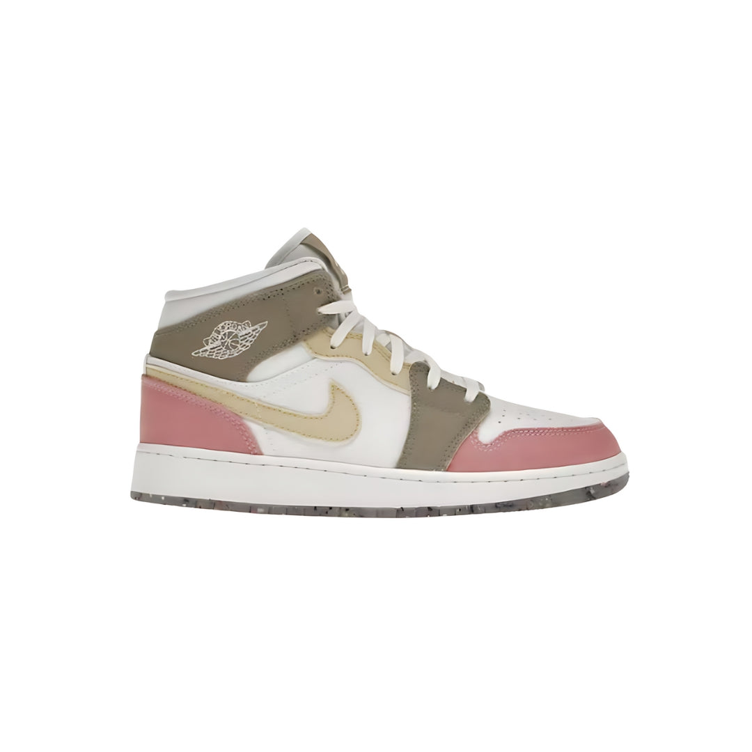 Nike Air Jordan 1 Mid SE - Pastel Vivid Green Grind (GS)